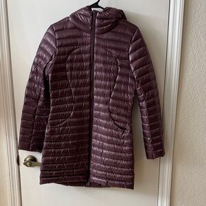 lululemon athletica Plum Puffer Coat
